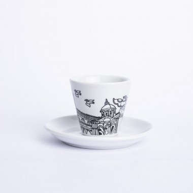 Set Tazzina + Piattino Palermo dipinto a mano Set Tazzina + Piattino Palermo dipinto a mano